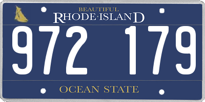 RI license plate 972179