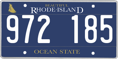 RI license plate 972185