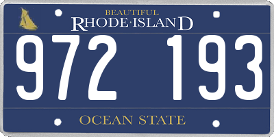 RI license plate 972193