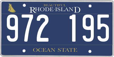 RI license plate 972195