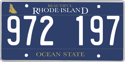 RI license plate 972197