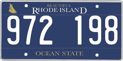 RI license plate 972198