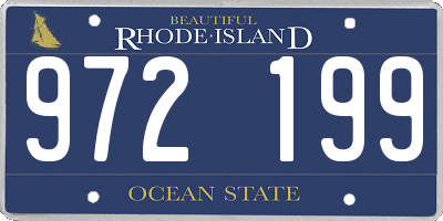 RI license plate 972199