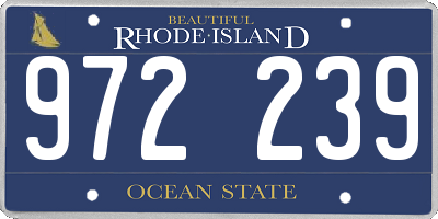 RI license plate 972239