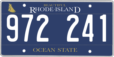 RI license plate 972241