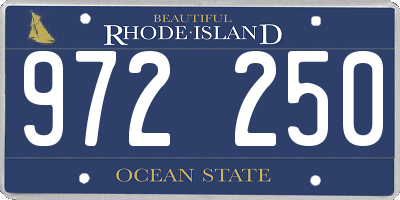 RI license plate 972250