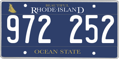 RI license plate 972252