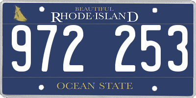 RI license plate 972253