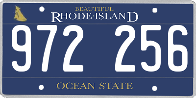 RI license plate 972256