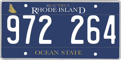 RI license plate 972264