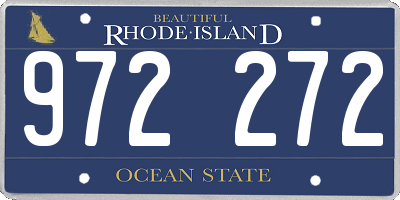 RI license plate 972272