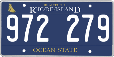 RI license plate 972279