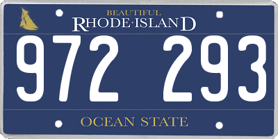 RI license plate 972293