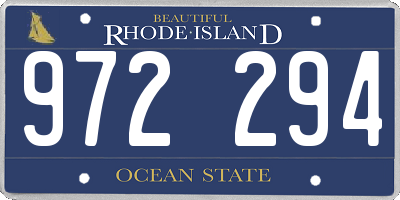 RI license plate 972294