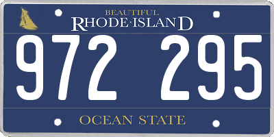 RI license plate 972295