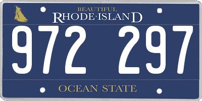 RI license plate 972297