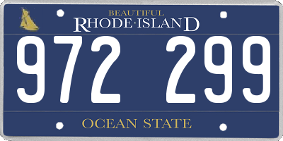 RI license plate 972299