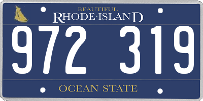 RI license plate 972319