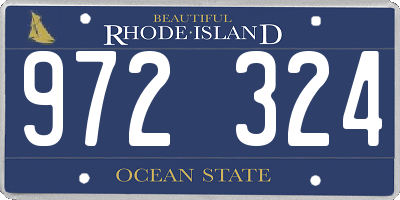 RI license plate 972324