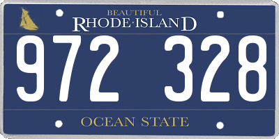 RI license plate 972328