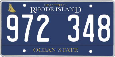 RI license plate 972348