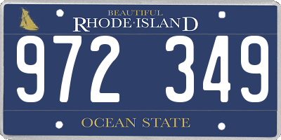 RI license plate 972349