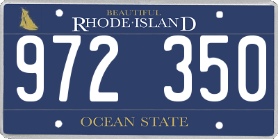 RI license plate 972350