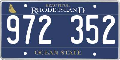 RI license plate 972352