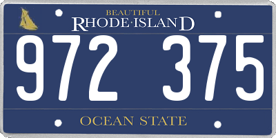 RI license plate 972375