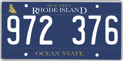 RI license plate 972376