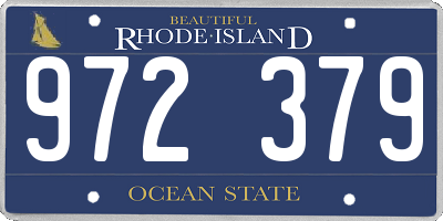 RI license plate 972379