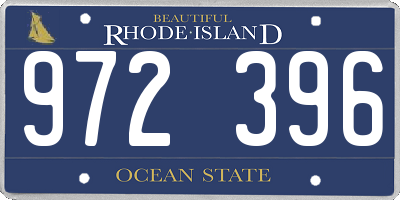 RI license plate 972396