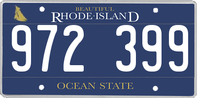 RI license plate 972399