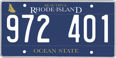 RI license plate 972401