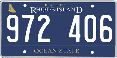 RI license plate 972406