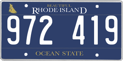 RI license plate 972419