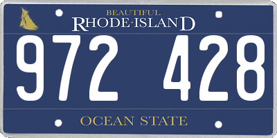 RI license plate 972428