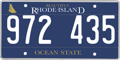 RI license plate 972435