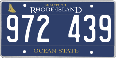 RI license plate 972439