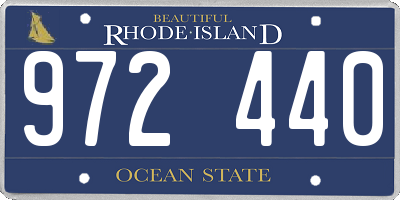 RI license plate 972440