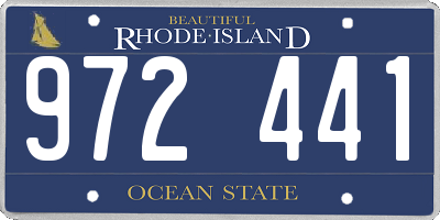 RI license plate 972441