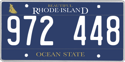 RI license plate 972448