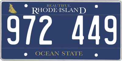 RI license plate 972449