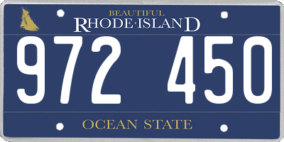 RI license plate 972450