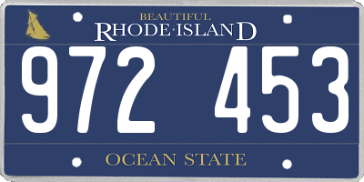 RI license plate 972453