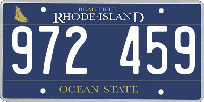 RI license plate 972459