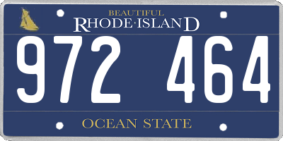 RI license plate 972464