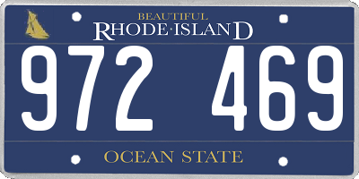 RI license plate 972469