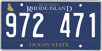 RI license plate 972471