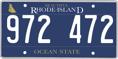 RI license plate 972472